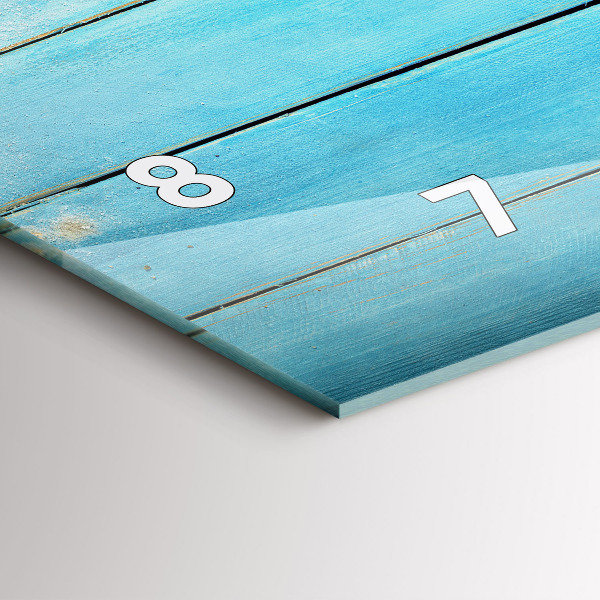 Ceas orizontale de perete din sticlă Accesorii de vacanta