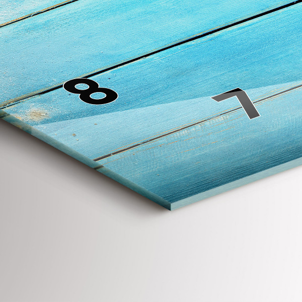 Ceas orizontale de perete din sticlă Accesorii de vacanta