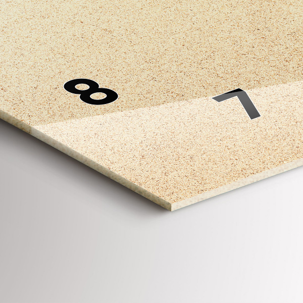 Ceas orizontale de perete din sticlă Accesorii de vara