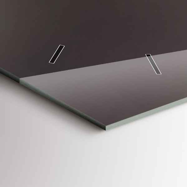 Ceas orizontale de perete din sticlă Un pahar de vin roșu