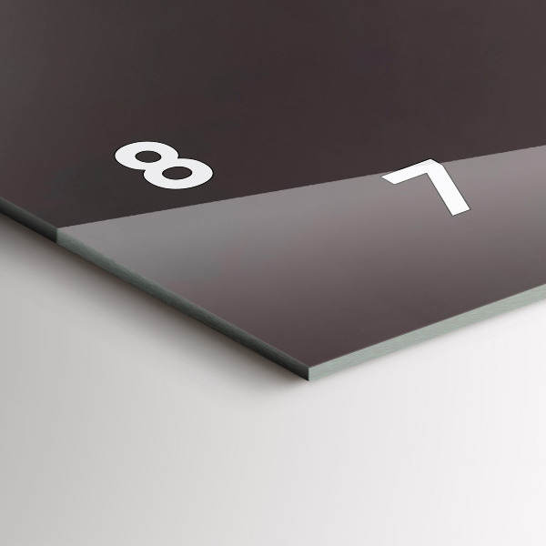 Ceas orizontale de perete din sticlă Un pahar de vin roșu