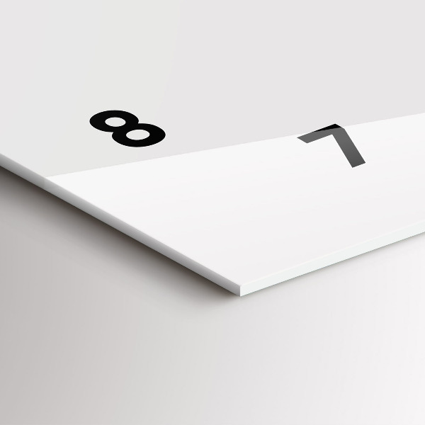 Ceas orizontale de perete din sticlă Fazele lunii și ochiul