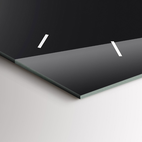 Ceas orizontale de perete din sticlă Fazele lunii și clepsidra