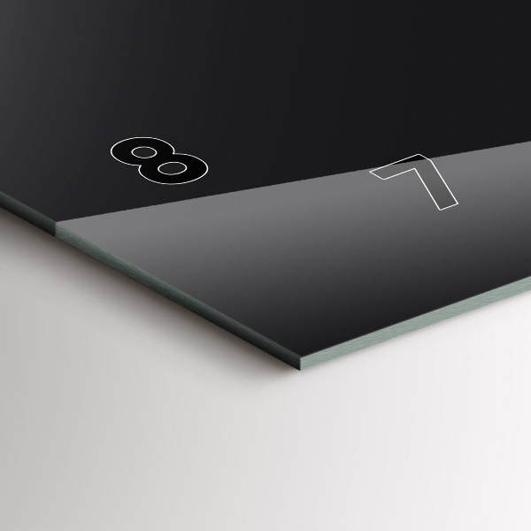 Ceas orizontale de perete din sticlă Fazele lunii și clepsidra