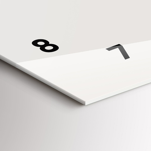 Ceas orizontale de perete din sticlă Fazele lunii