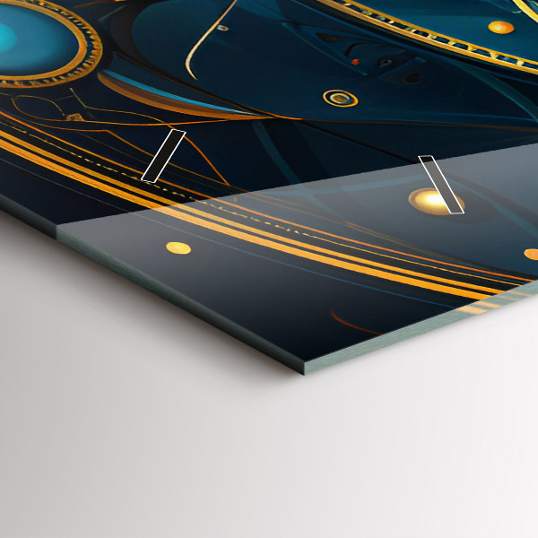 Ceas orizontale de perete din sticlă Ceas horoscop