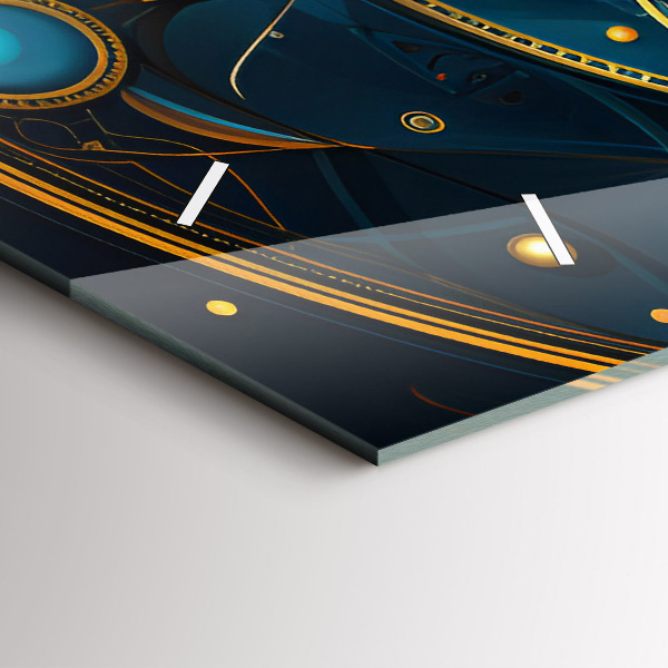 Ceas orizontale de perete din sticlă Ceas horoscop