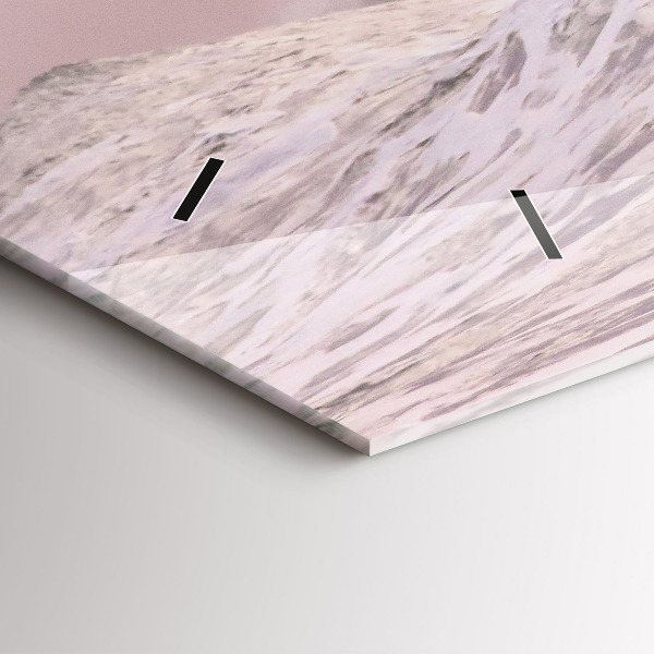 Ceas orizontale de perete din sticlă Surfer în Hawaii