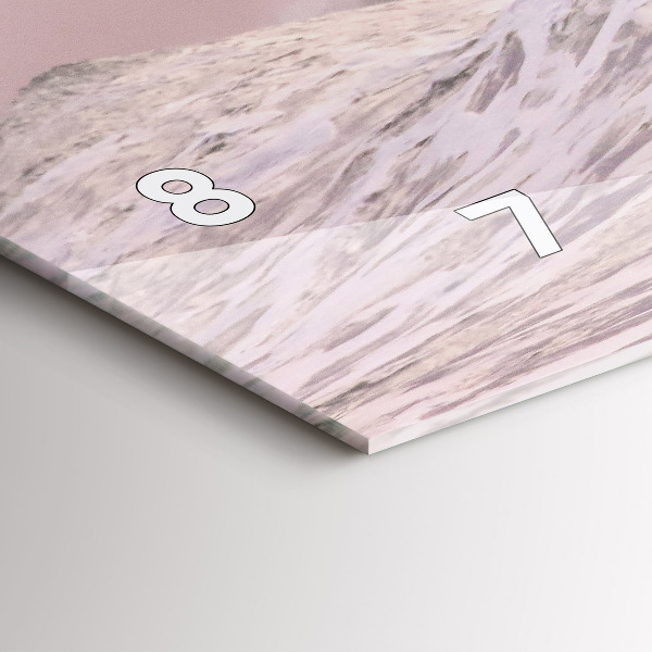 Ceas orizontale de perete din sticlă Surfer în Hawaii