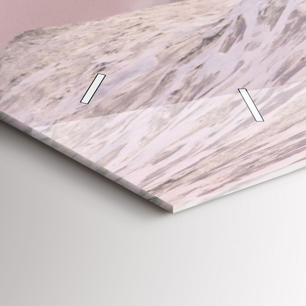 Ceas orizontale de perete din sticlă Surfer în Hawaii