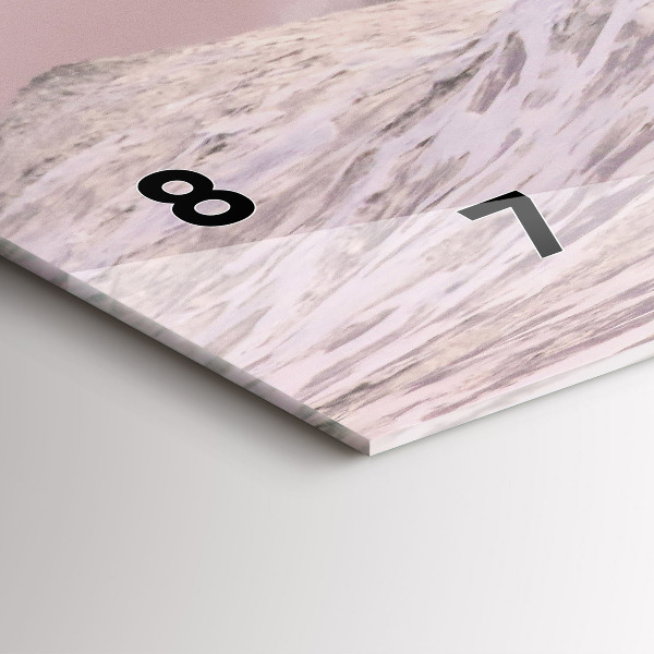 Ceas orizontale de perete din sticlă Surfer în Hawaii