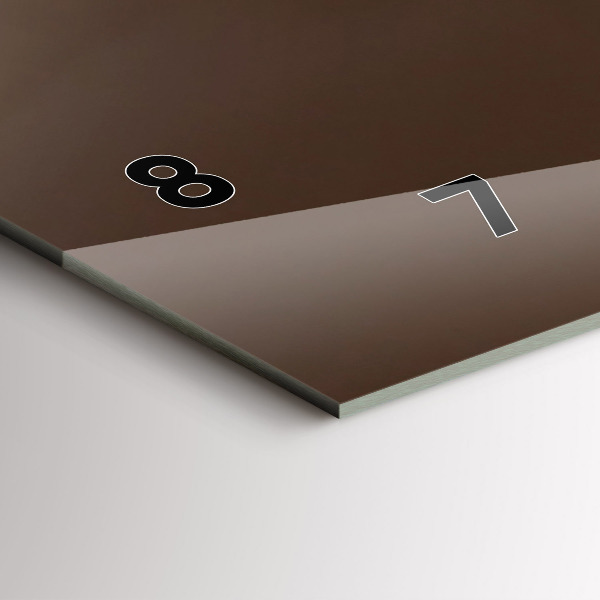 Ceas orizontale de perete din sticlă Quad în deșert