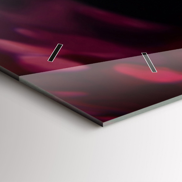 Ceas orizontale de perete din sticlă Vin