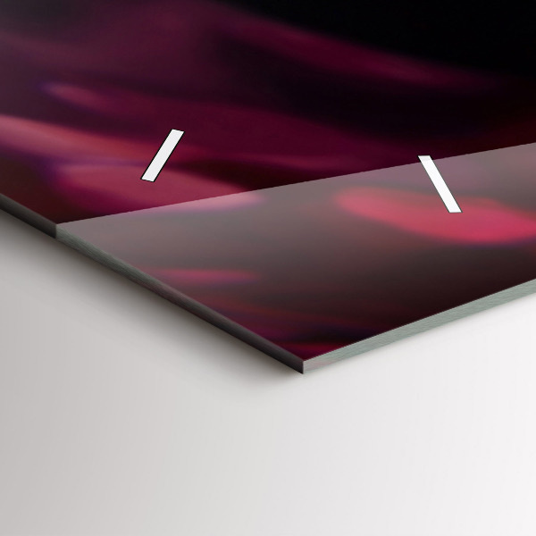 Ceas orizontale de perete din sticlă Vin