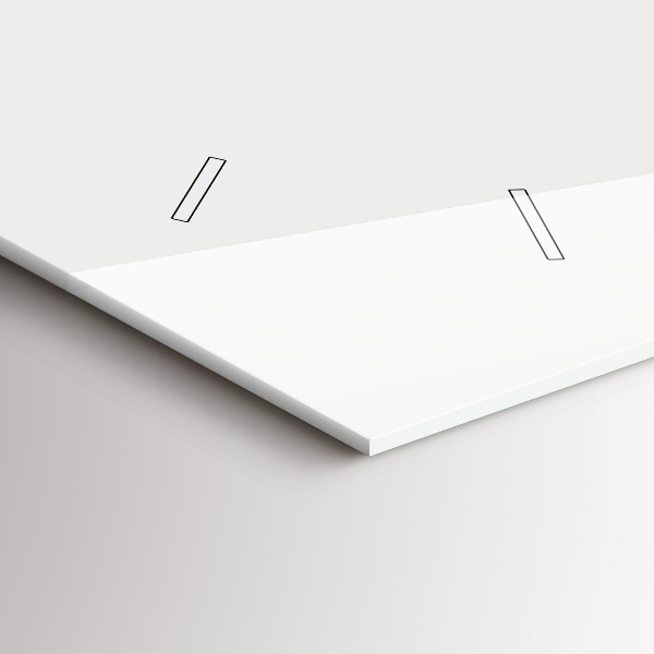 Ceas orizontale de perete din sticlă Desen cursa de ciclism