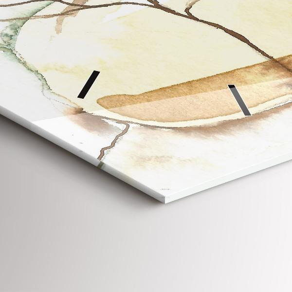 Ceas orizontale de perete din sticlă Portretul unei femei