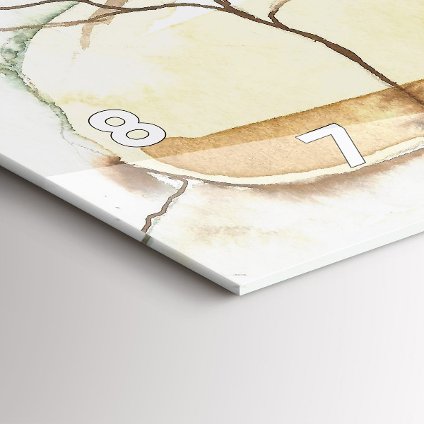 Ceas orizontale de perete din sticlă Portretul unei femei