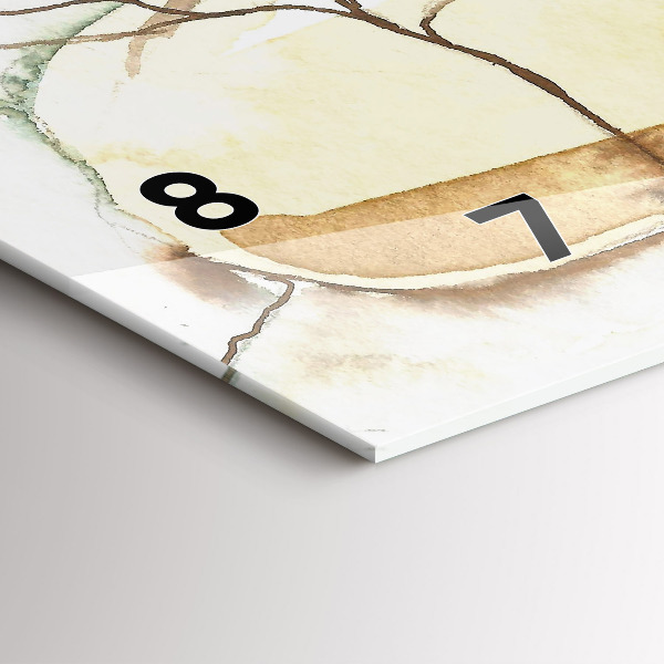 Ceas orizontale de perete din sticlă Portretul unei femei