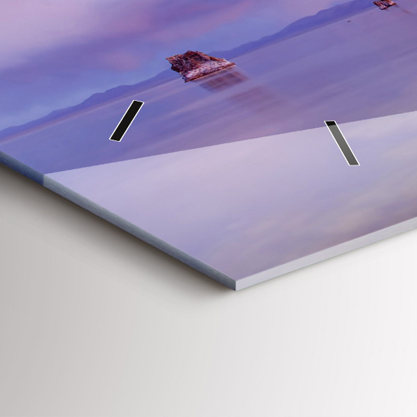 Ceas orizontale de perete din sticlă Răsărit din California