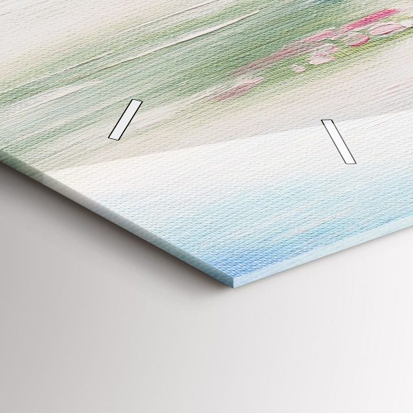 Ceas orizontale de perete din sticlă Mozaic de copac