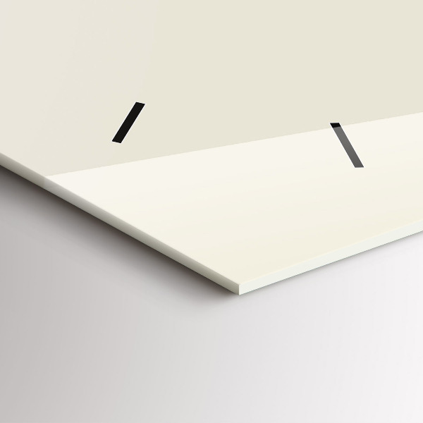 Ceas orizontale de perete din sticlă Cerb abstract