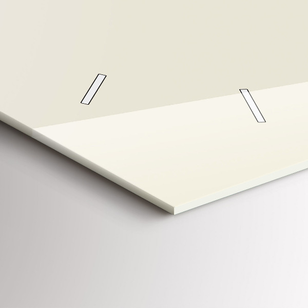 Ceas orizontale de perete din sticlă Cerb abstract