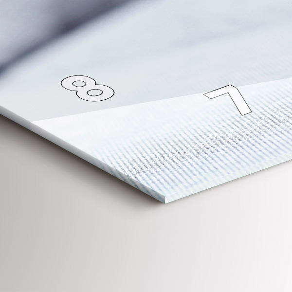 Ceas orizontale de perete din sticlă Pisica pe canapea