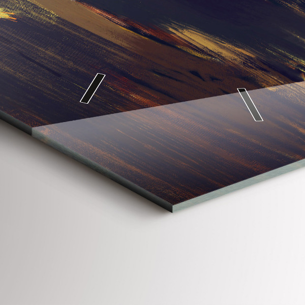 Ceas orizontale de perete din sticlă Impresionismul în artă Rynek