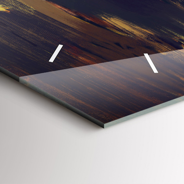 Ceas orizontale de perete din sticlă Impresionismul în artă Rynek