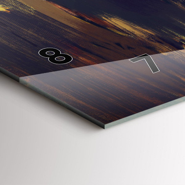 Ceas orizontale de perete din sticlă Impresionismul în artă Rynek