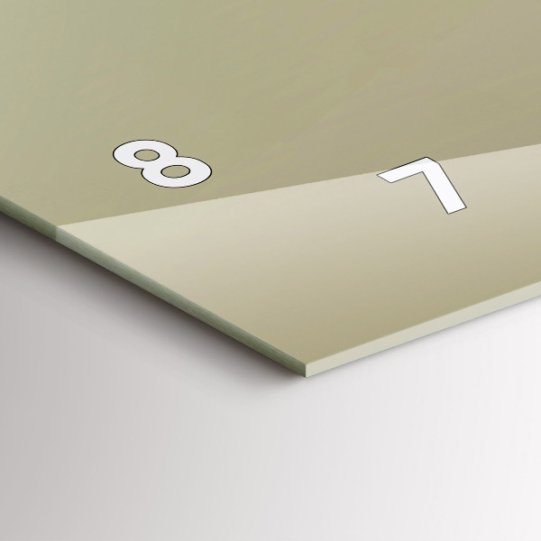 Ceas orizontale de perete din sticlă Elan grafic