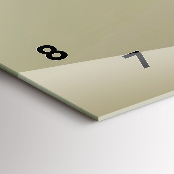 Ceas orizontale de perete din sticlă Elan grafic