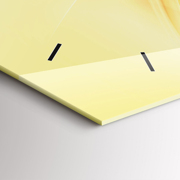 Ceas orizontale de perete din sticlă Valuri abstracte