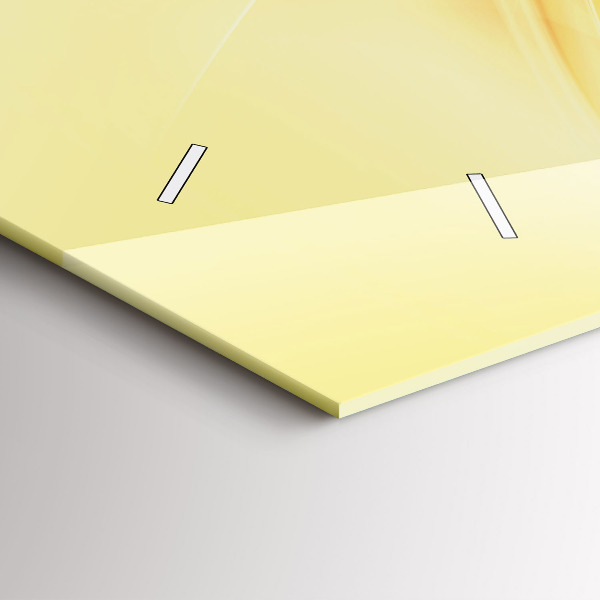 Ceas orizontale de perete din sticlă Valuri abstracte