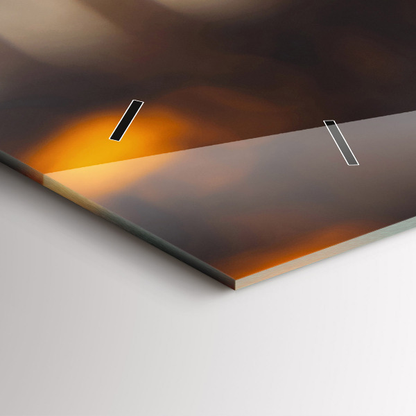 Ceas orizontale de perete din sticlă Sticle de sticlă