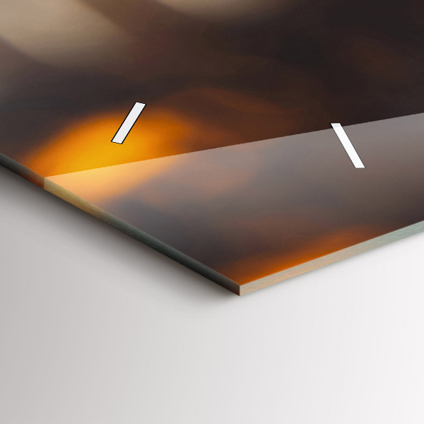 Ceas orizontale de perete din sticlă Sticle de sticlă