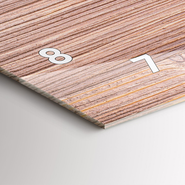 Ceas orizontale de perete din sticlă Ardei