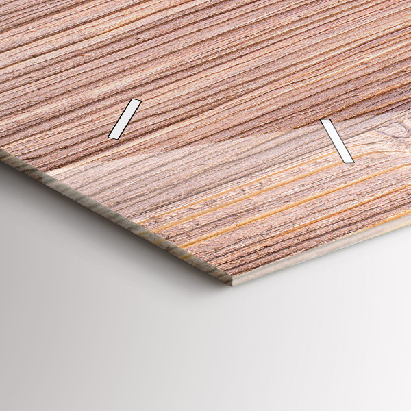 Ceas orizontale de perete din sticlă Ardei