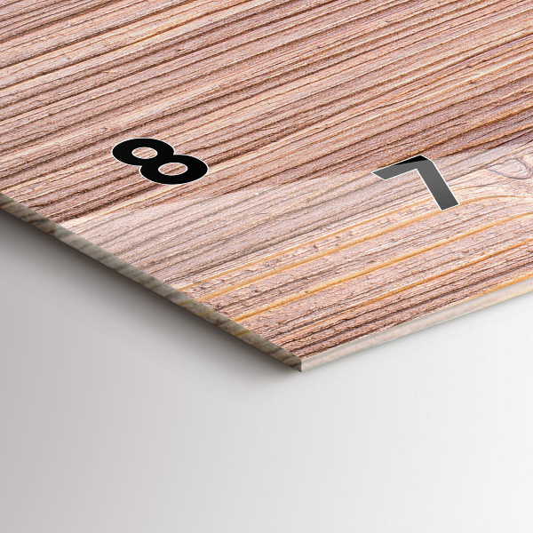 Ceas orizontale de perete din sticlă Ardei