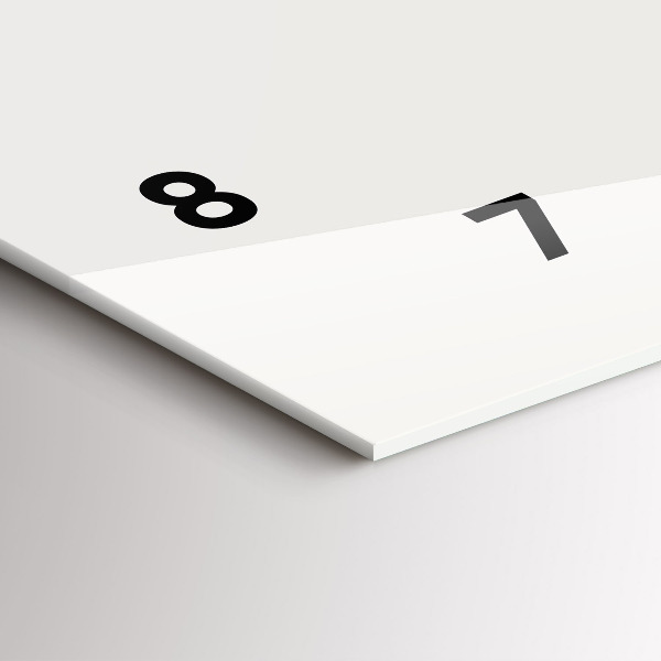 Ceas orizontale de perete din sticlă Jazz la New York