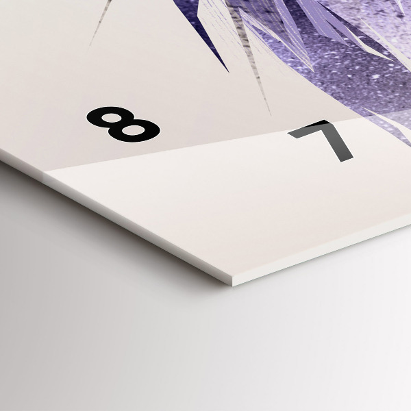 Ceas orizontale de perete din sticlă Pasăre de prădăre