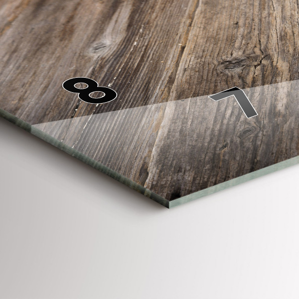 Ceas orizontale de perete din sticlă Inima culinară a Italiei