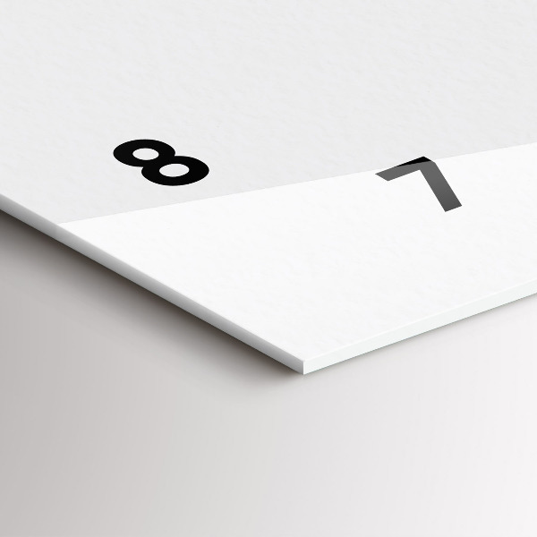 Ceas orizontale de perete din sticlă Femeie la modă