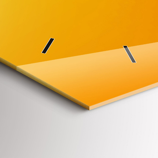 Ceas orizontale de perete din sticlă Portocale