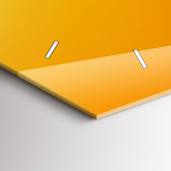 Ceas orizontale de perete din sticlă Portocale