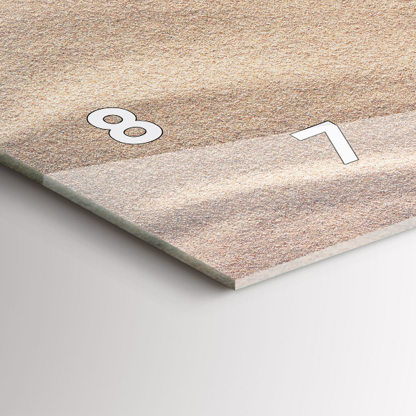 Ceas orizontale de perete din sticlă Accesorii de vacanta