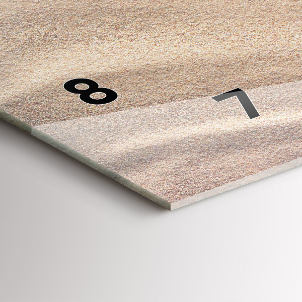 Ceas orizontale de perete din sticlă Accesorii de vacanta