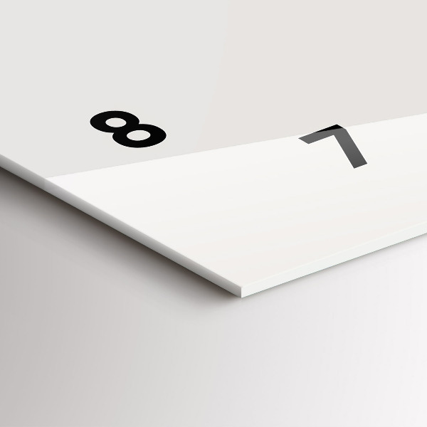 Ceas orizontale de perete din sticlă portretul pictat al unui tigru