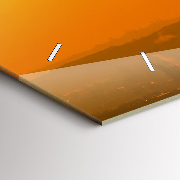 Ceas orizontale de perete din sticlă Vedere la Catedrala Brno