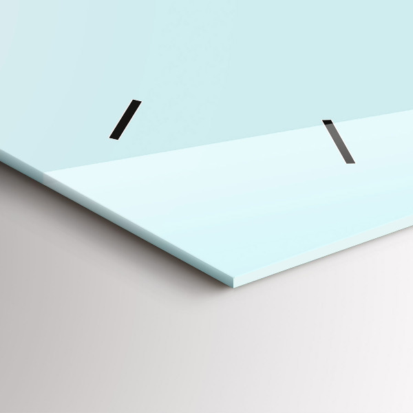 Ceas orizontale de perete din sticlă Pisică amuzantă cu ochelari